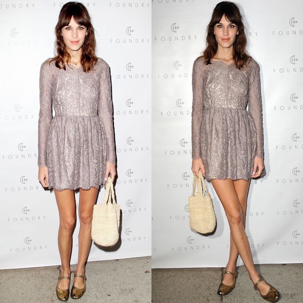 Lover The Label Millie Lace Dress US 8 Alexa Chung